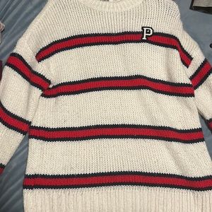 Pink knitted sweater